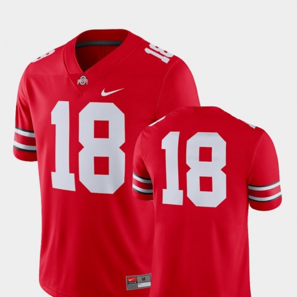 Ohio State Buckeyes #18 Mens College Football 2018 Game Jersey - Scarlet